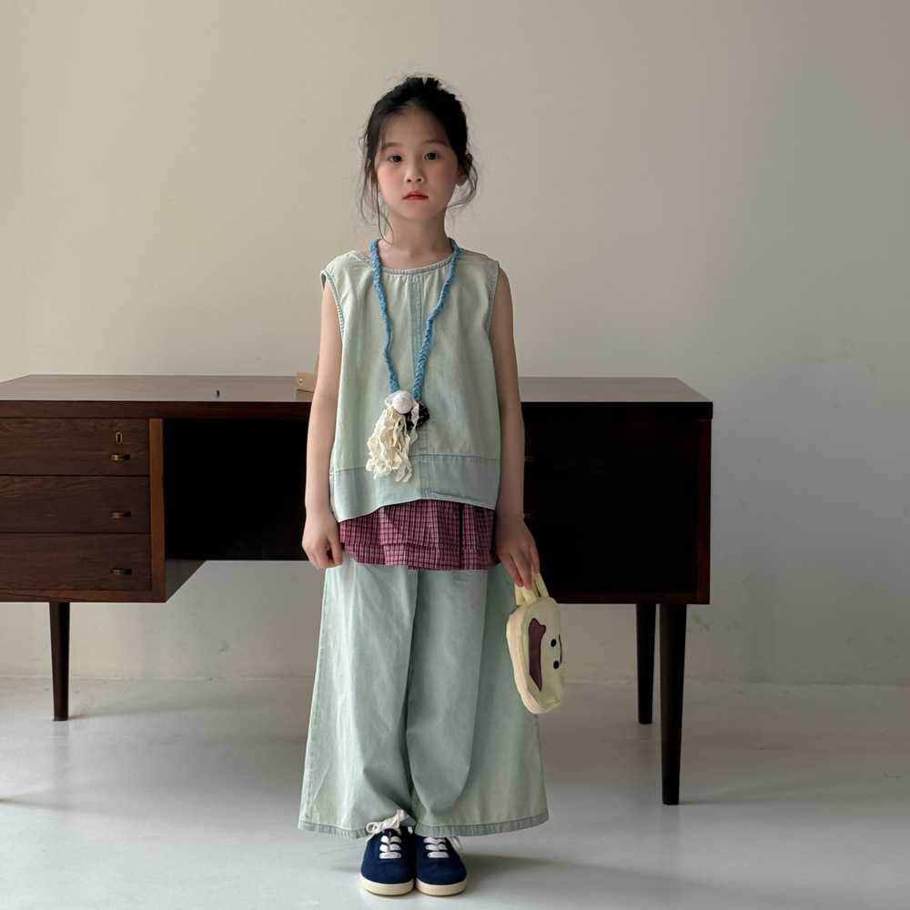 2025夏新品★子供服　ベスト+ズボン　セットアップ★90cm〜150cm