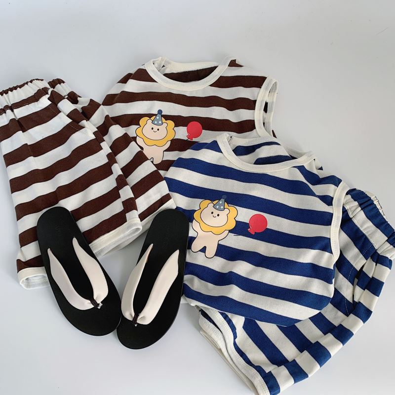 2025夏新品★子供服　セットアップ★90cm〜140cm 2色