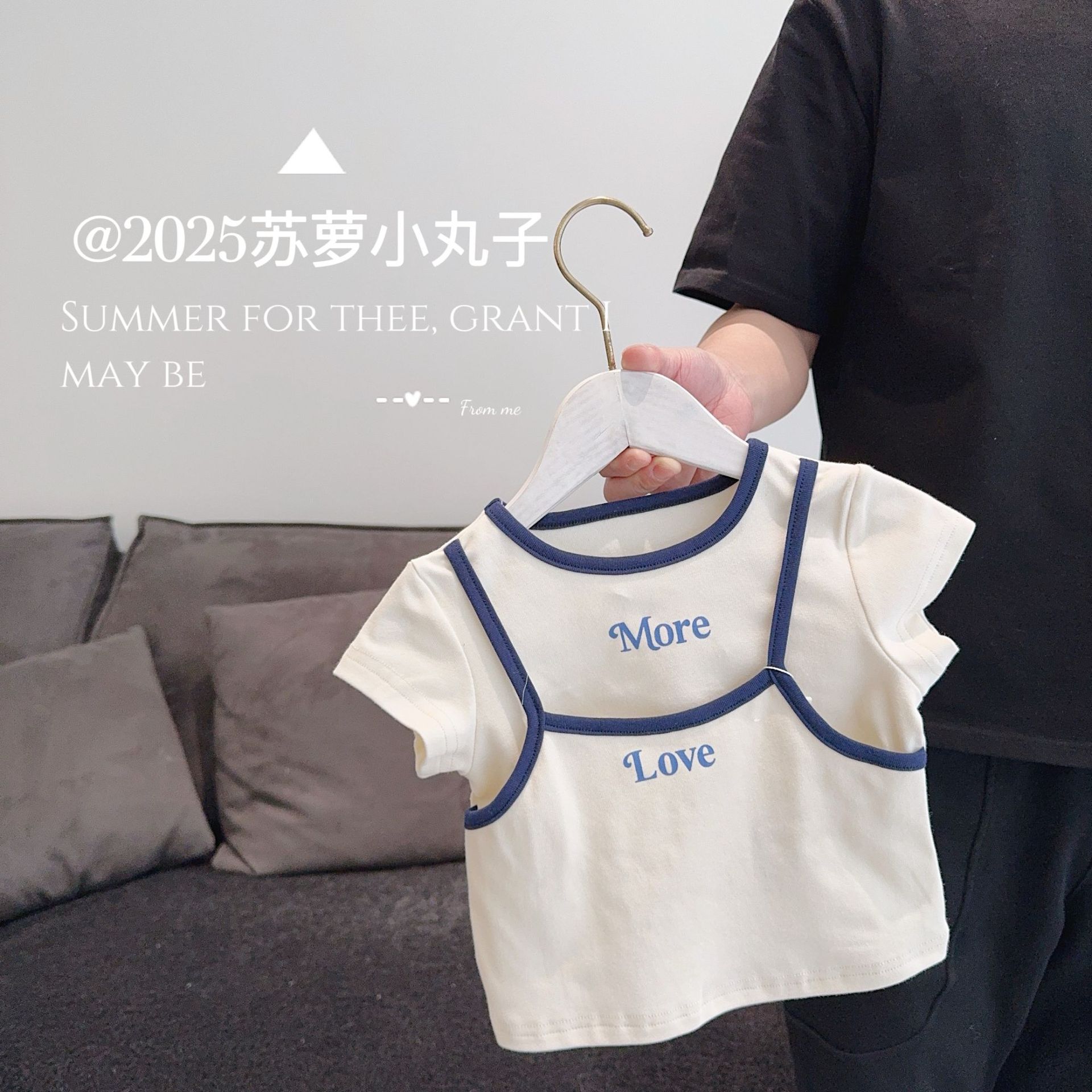 2025新作★子供服　重ね着トップス★73cm〜110cm