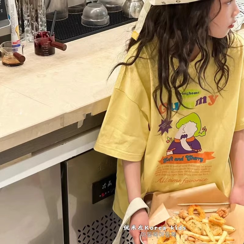 2025★夏新作★韓国風子供服★トップス★90cm〜170cm 2色