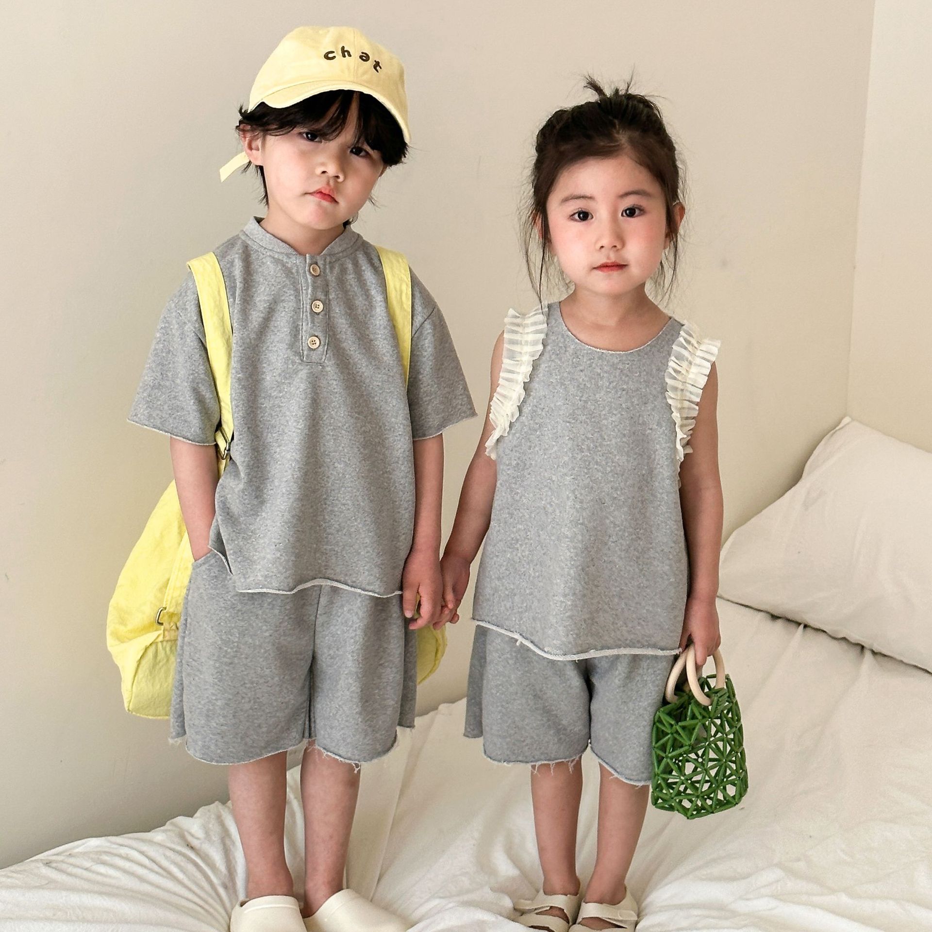 「2025」子供服★トップス+ズボン★セットアップ★韓国風子供服★2色80cm〜150cm