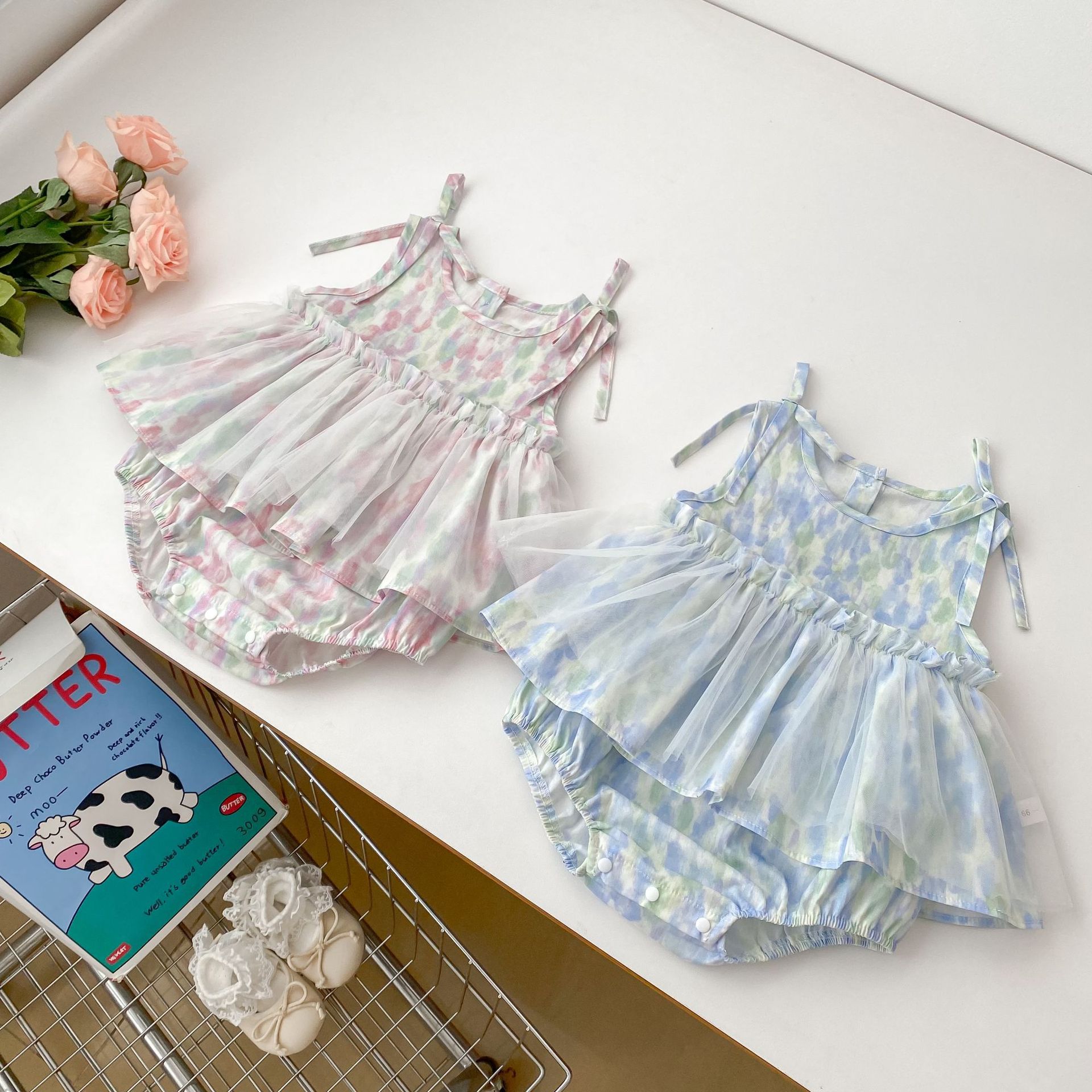 2025新入荷★ベビー服　ロンパース★66cm〜90cm 2色