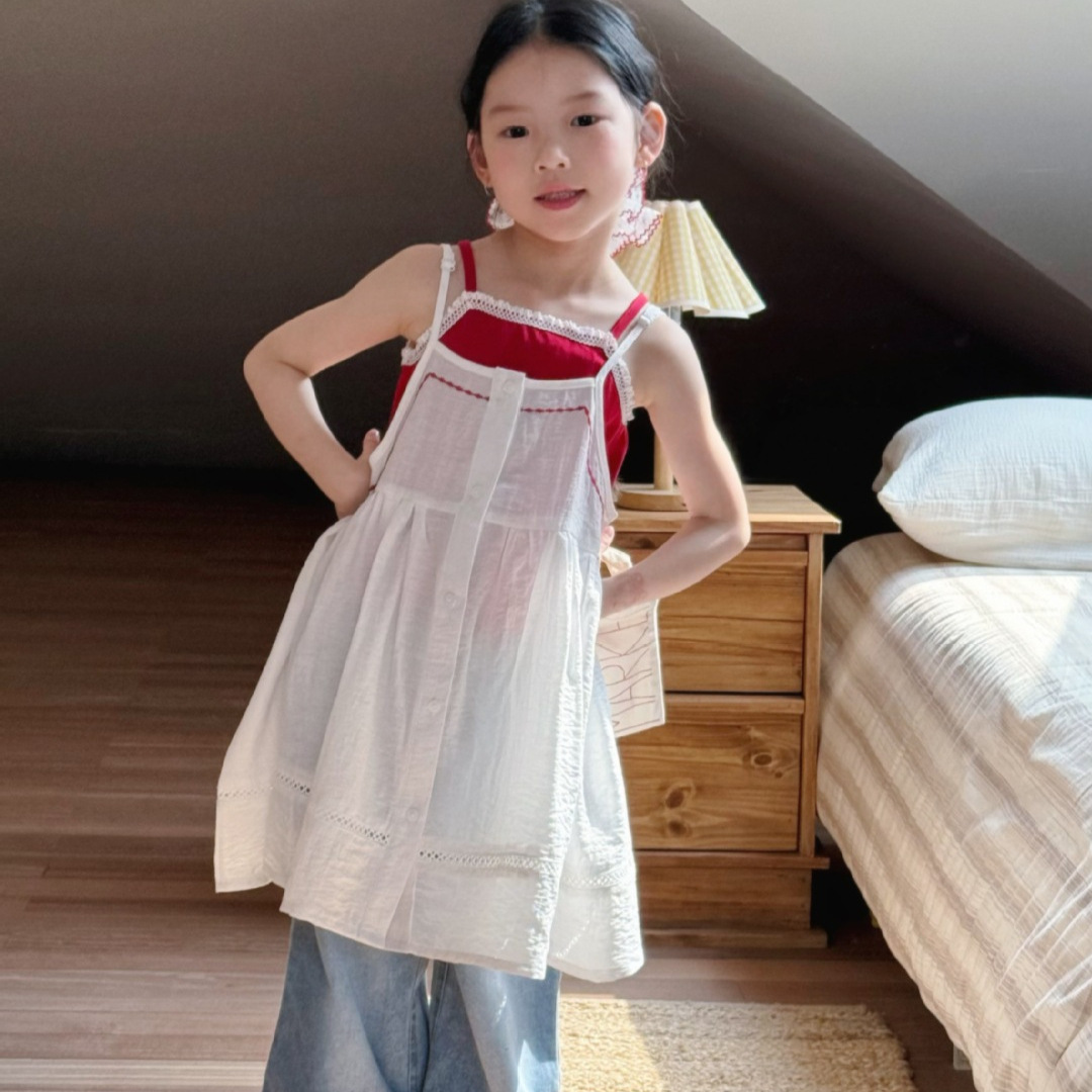 2025新入荷★子供服　ベスト+吊りワンピース&ズボン★90cm〜140cm