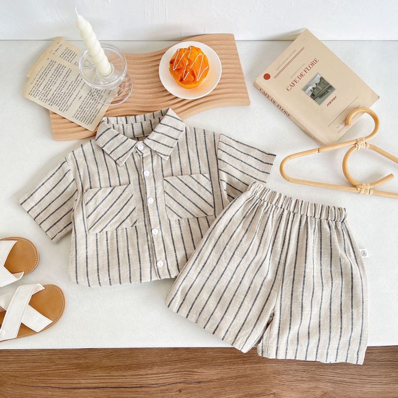 「2025」子供服★トップス+ズボン★セットアップ★ストライプ★80cm〜120cm