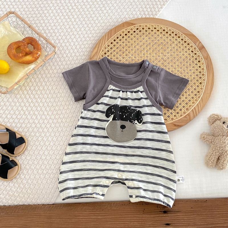 「2025」子供服★Tシャツ+ロンパース★セットアップ★韓国風子供服★66cm〜90cm