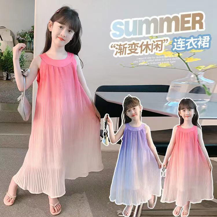 「2025」子供服★ワンピース★袖なし★韓国風子供服★2色110cm〜160cm