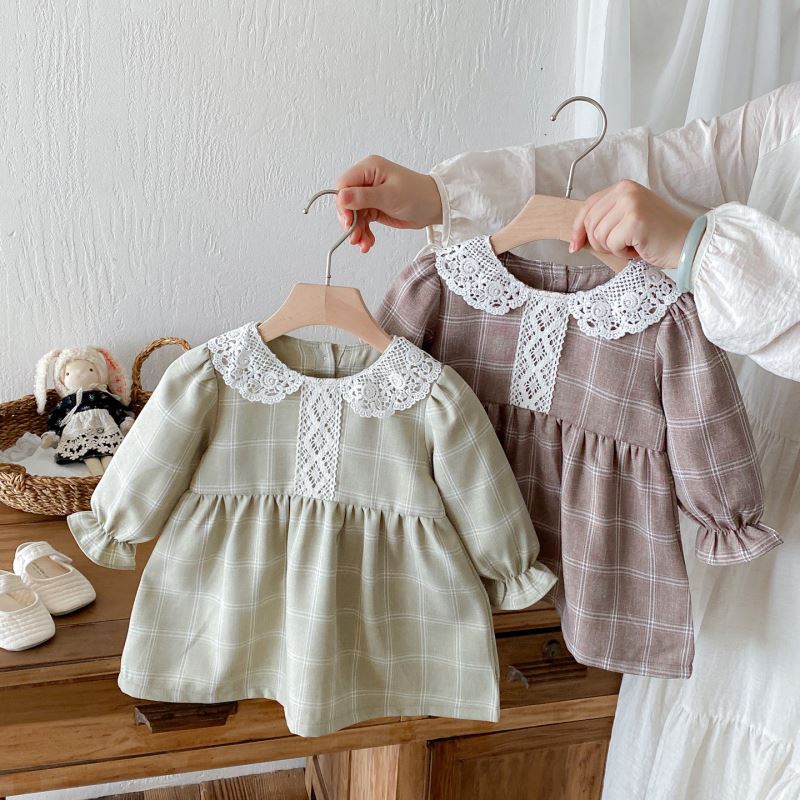 2025秋新品★子供服　ワンピース★73CM〜110cm 2色