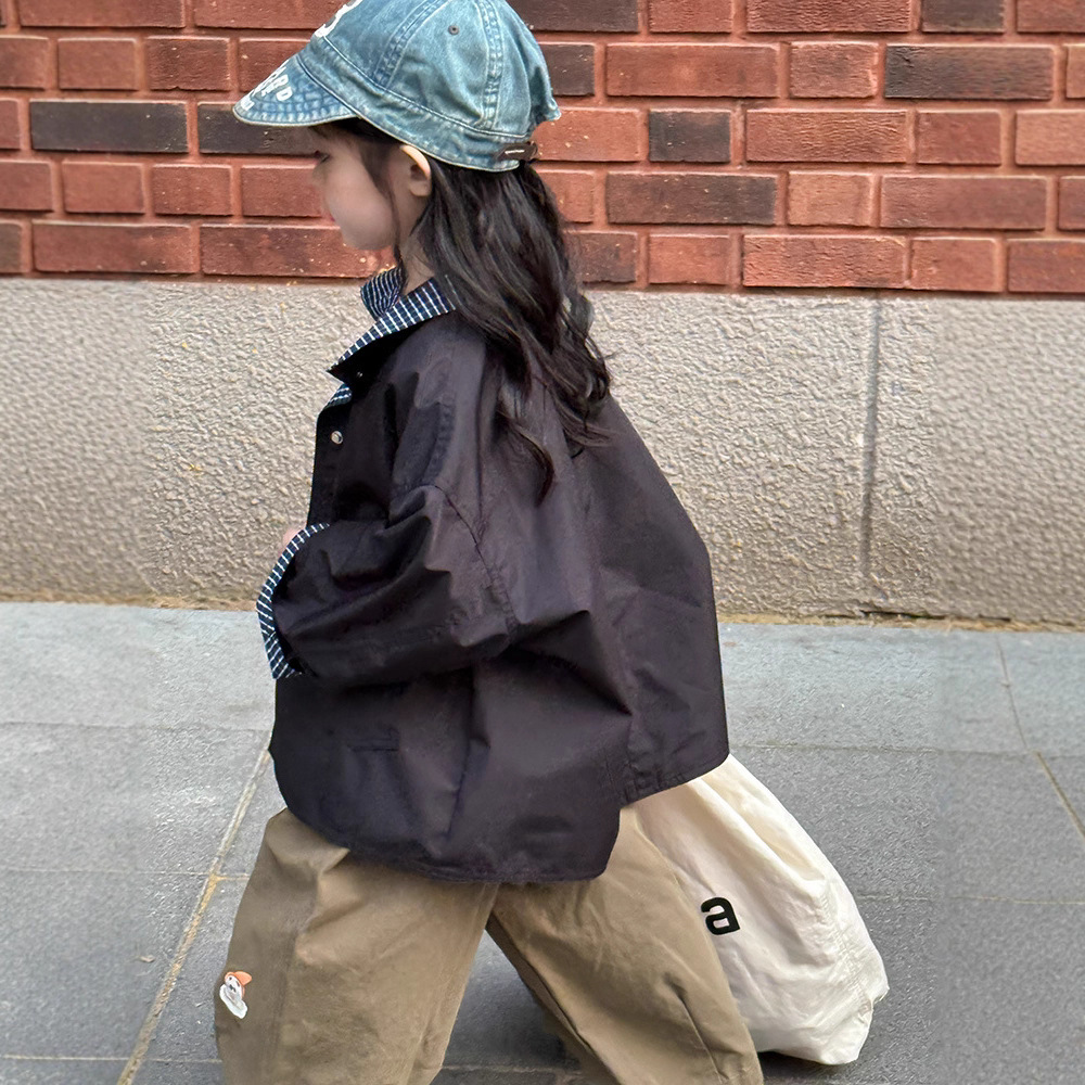 2025秋新品ZXR★子供服 　両面着用コート★90cm〜150cm