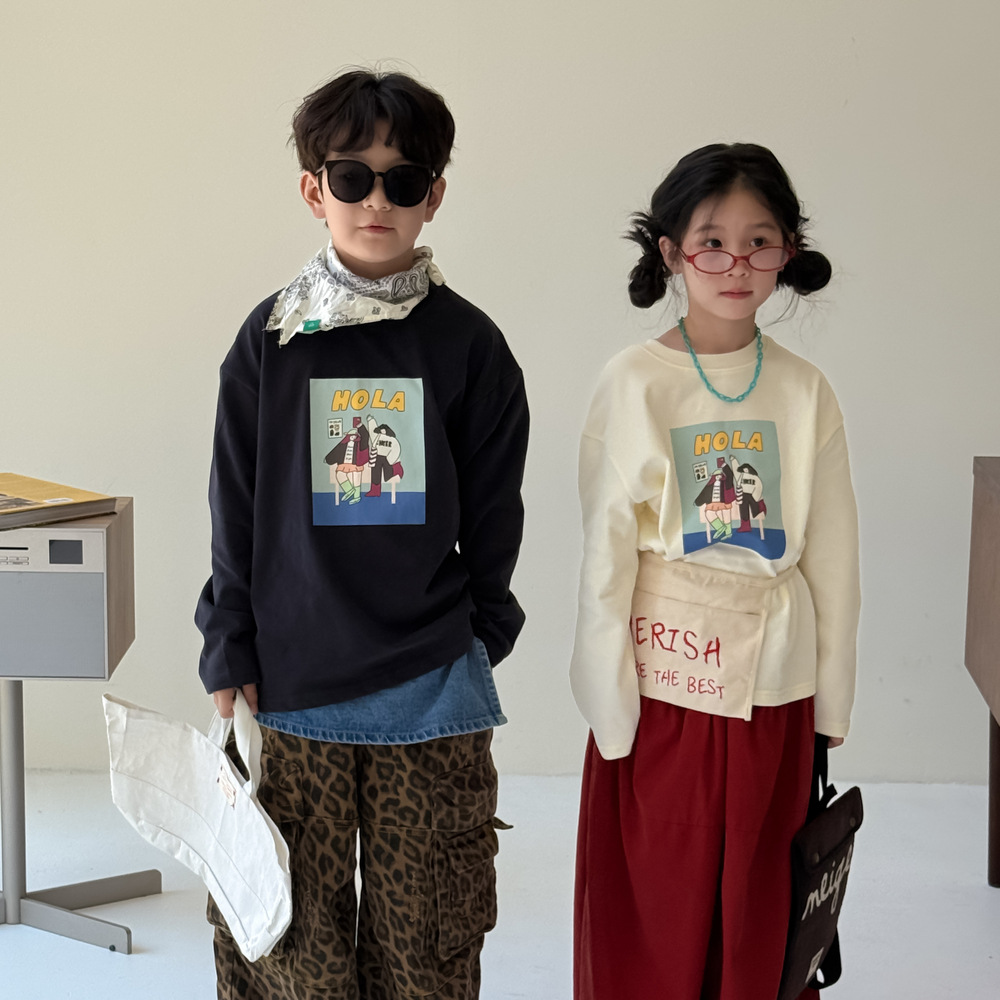 2025★春秋新作★韓国風子供服★トップス★90cm〜150cm 2色