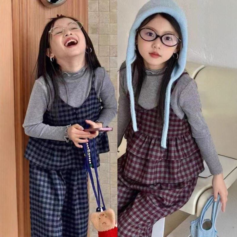 2025秋新品★子供服　3点セットアップ★5/90-100cm〜13/120-130cm 2色