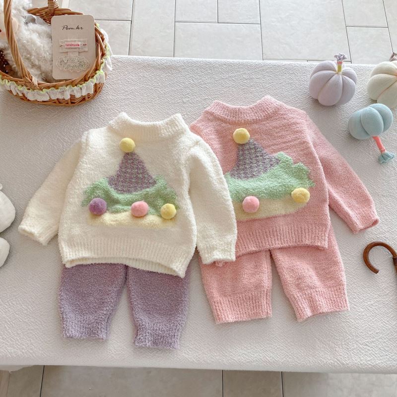 2025秋新品★子供服　セットアップ★66cm〜100cm 2色