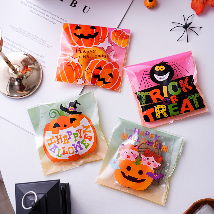 ★opp袋★ハロウィンお菓子収納opp袋★DIY包装資料★100枚入
