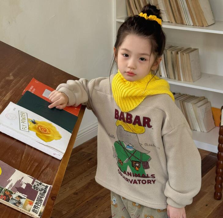 2025冬新品SJ★子供服　トレーナー　★80cm〜130cm 2色