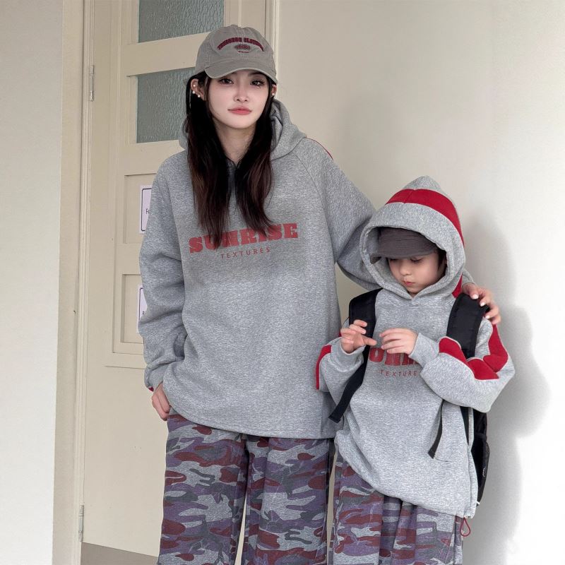 2025秋新品★子供服&親子服　パーカー　トップス★90〜150cm/XS〜XL 2色