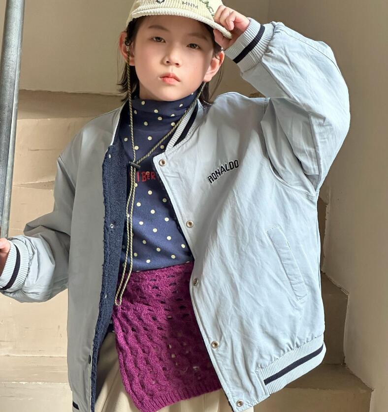 2025冬新品MXW★子供服 　両面着用コート★90cm〜150cm