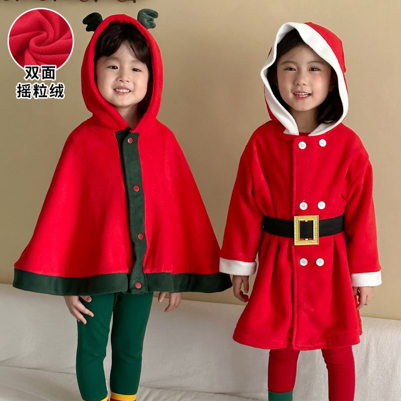 2025冬新品QMM★子供服　クリスマス服 　コート&マント★80cm〜150cm