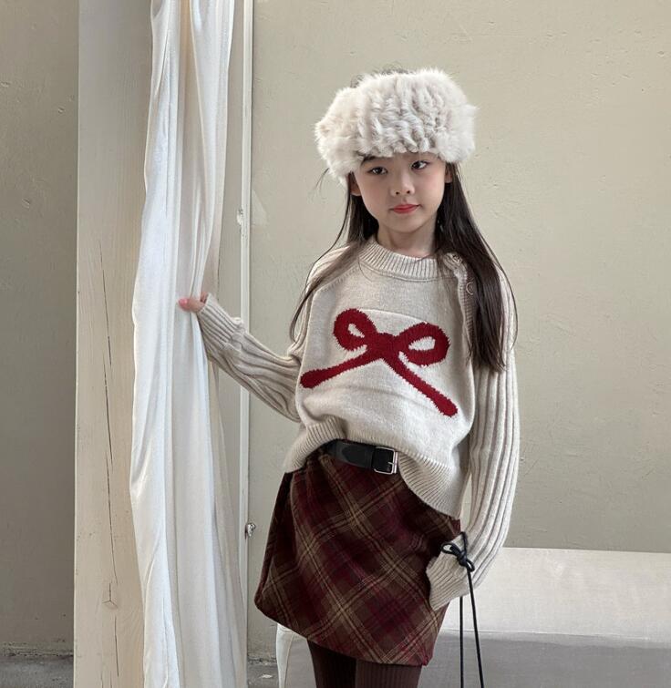 2025冬新品Y★子供服　セーター★90cm〜150cm 2色