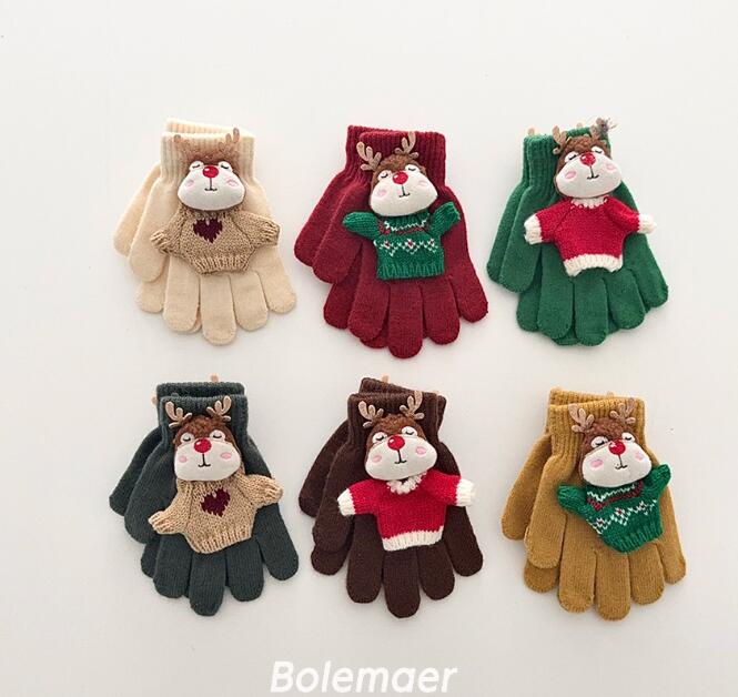 2025新品★大人気　キッズ用★子供　クリスマス手袋★8色