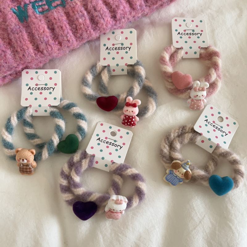 雑貨★子供用髪飾り　ヘアバンド　ヘアゴム★アクセサリー★5色