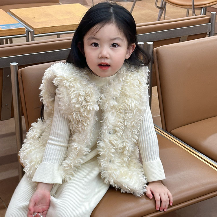 2026新品★子供服 　ボアベストコート★100cm〜150cm