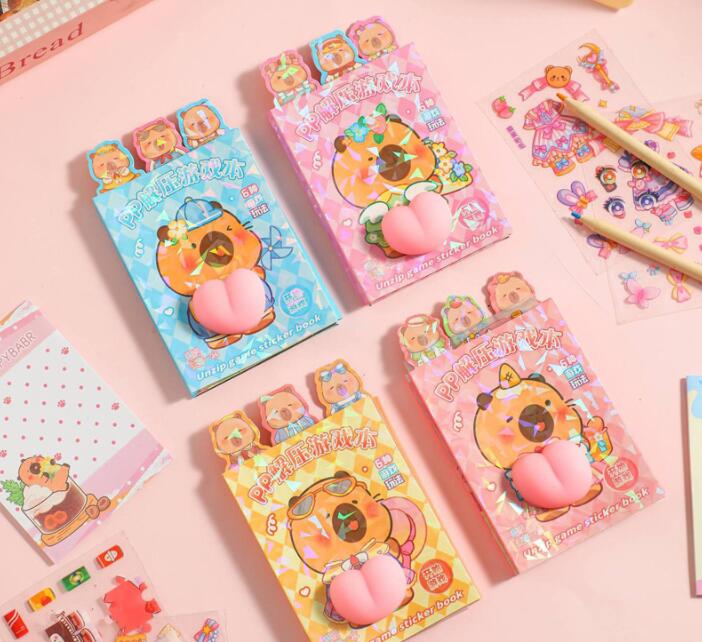 子供お褒めシール★知育おもちゃ風 着せ替え素材セット シール★DIY防水ステッカー ★