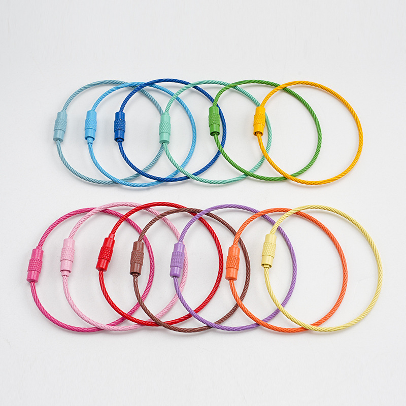 ワイヤロープ★アクセサリー★バッグチャーム★キーホルダー★diy