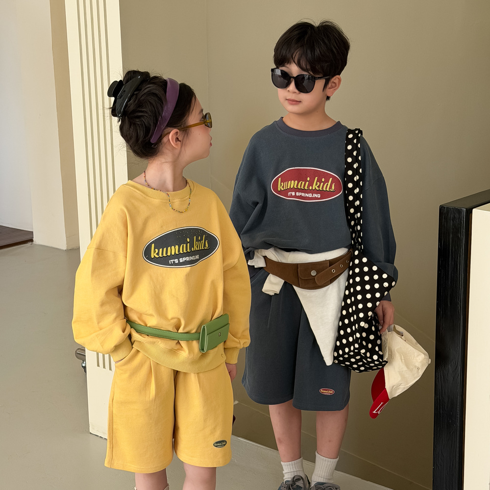 2026★春秋新作★韓国風ベビー服★トップス+ズボン★100cm〜160cm 2色