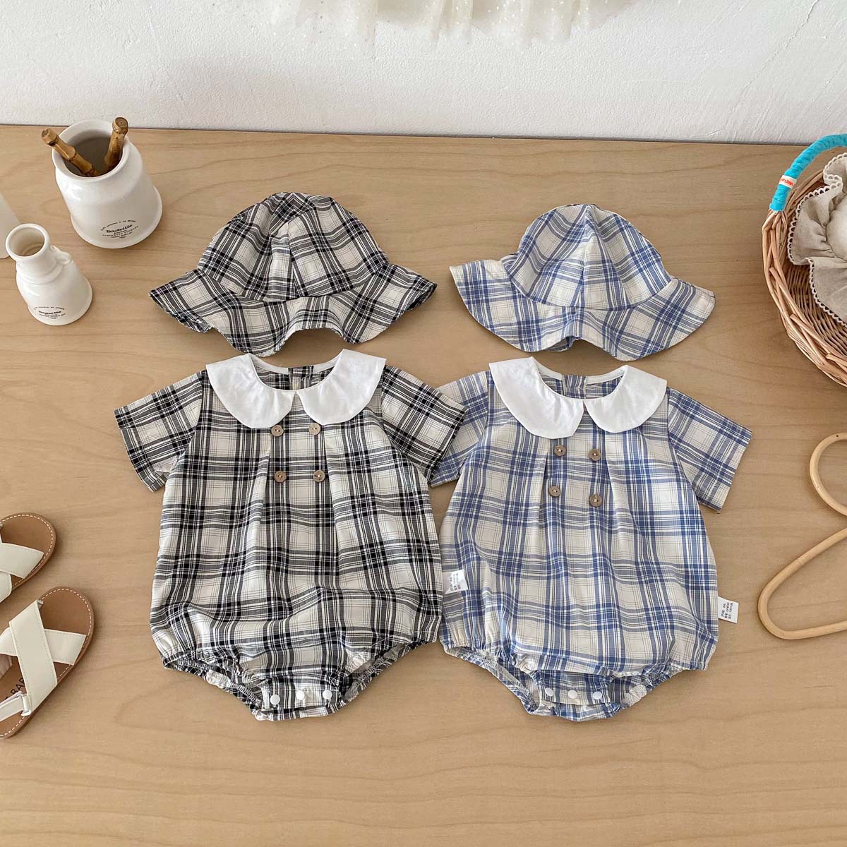 2026新入荷★ベビー服　ロンパース★66cm〜90cm 2色