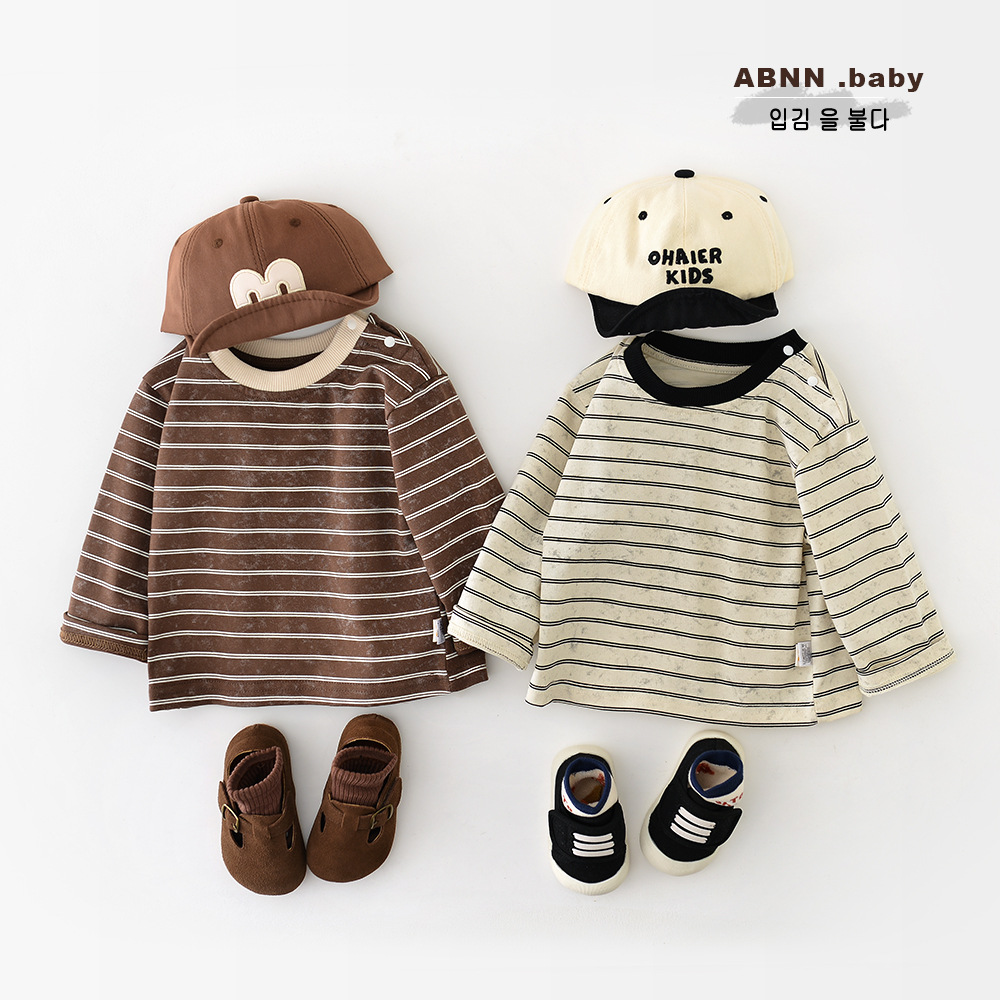 2026★春秋新作★韓国風子供服★トップス★73CM〜100cm 2色