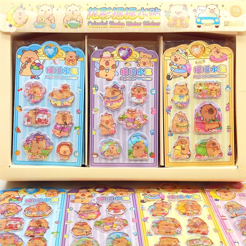 DIY手作り ステッカー★粘着シール★3D★手帳素材