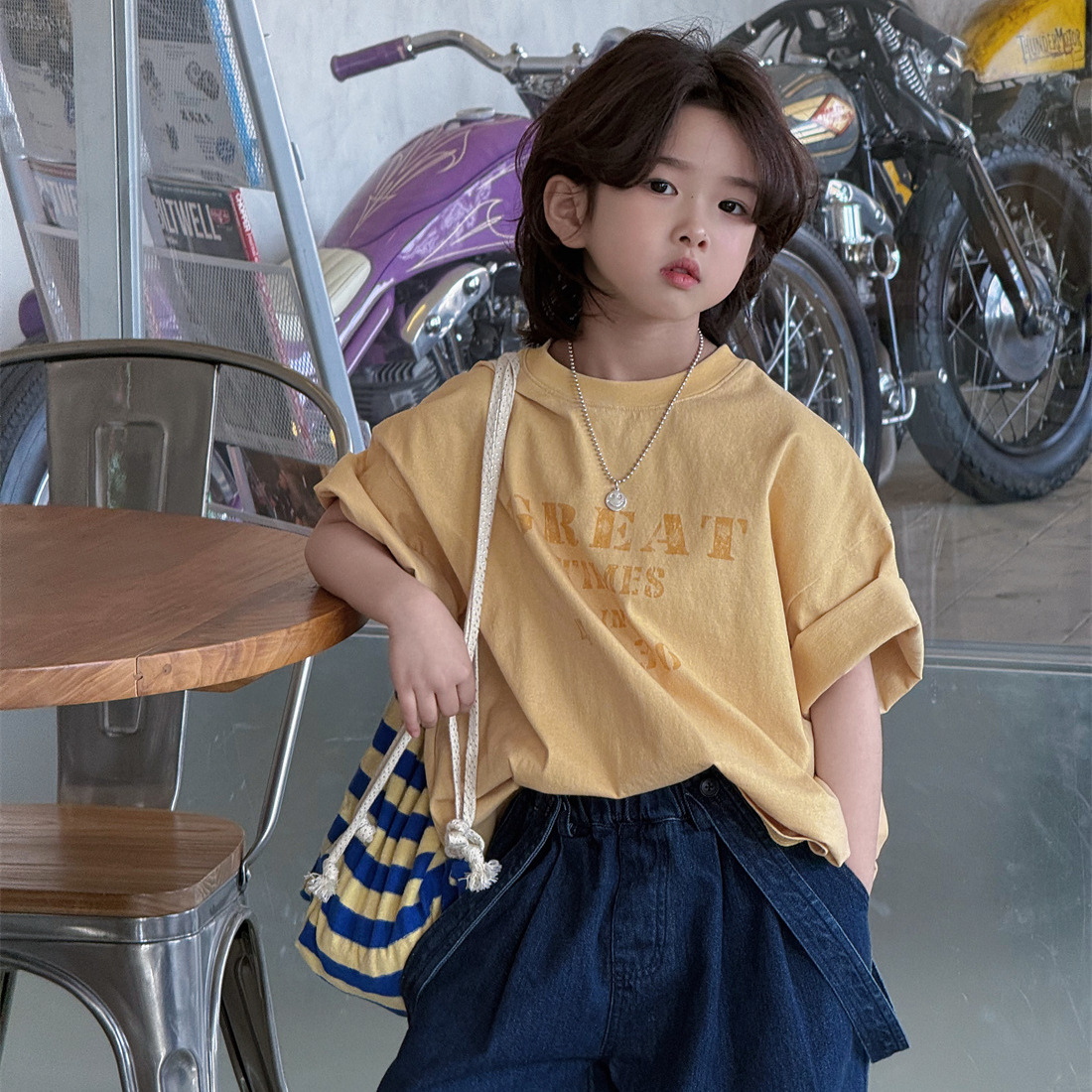 2026新作H★子供服　トップス★100cm〜160cm 2色