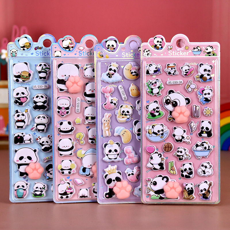 DIY手作り ステッカー★粘着シール★3D★手帳素材