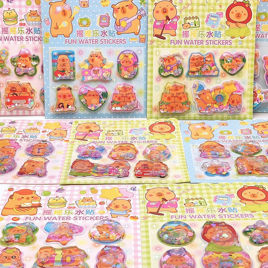 DIY手作り ステッカー★粘着シール★3D★手帳素材