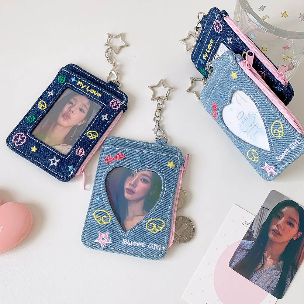 カードケース★カード収納用  キーホルダーアクセサリー★2色