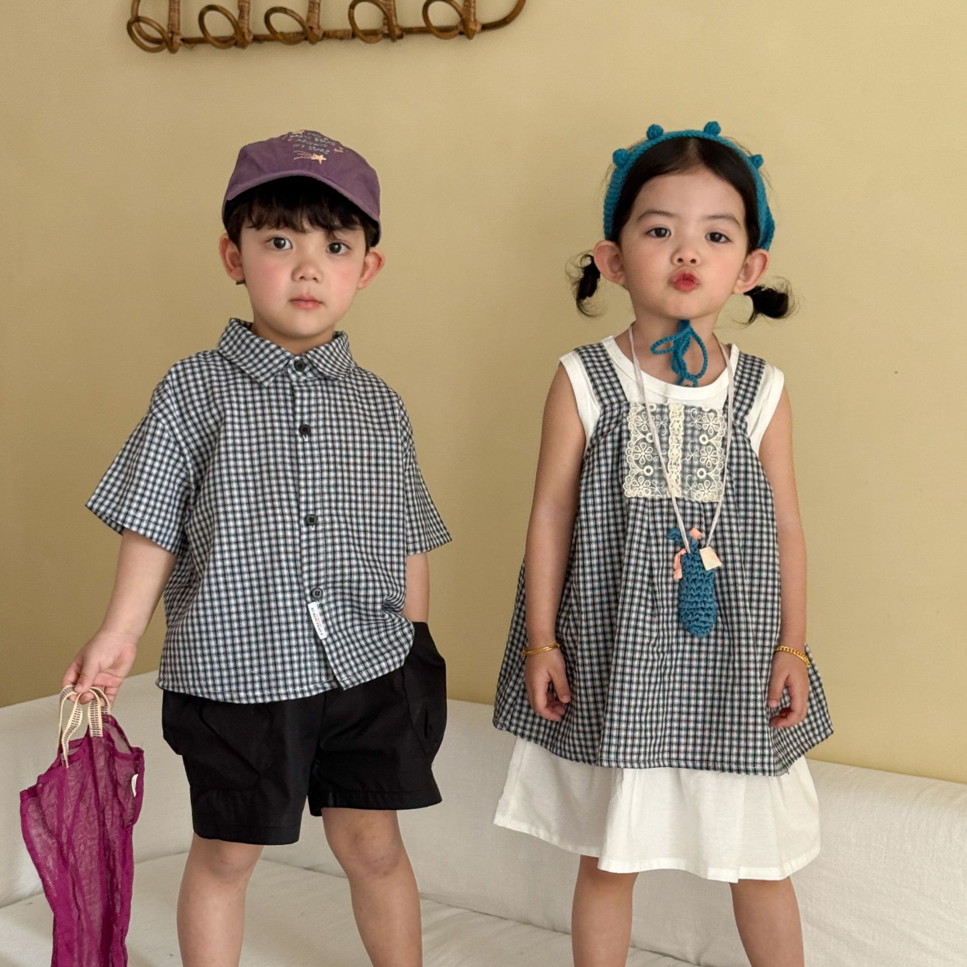 2026新品QMM★子供服　ベスト+ワンピース&上下セット★80cm〜150cm