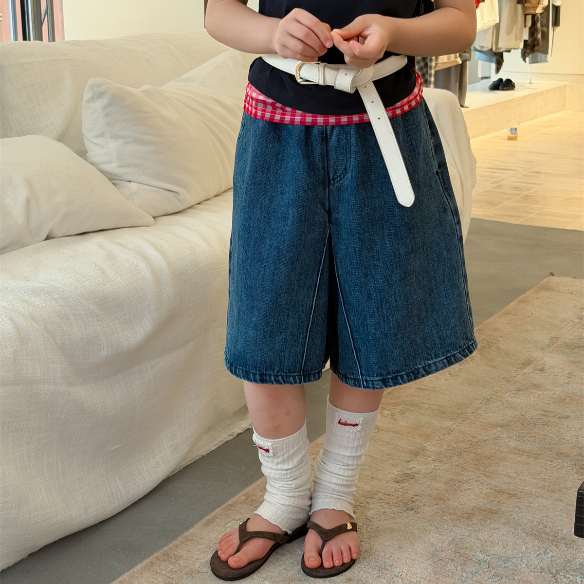 2026新作H★子供服　トップス+吊りブラウス　3点セット★100cm〜160cm