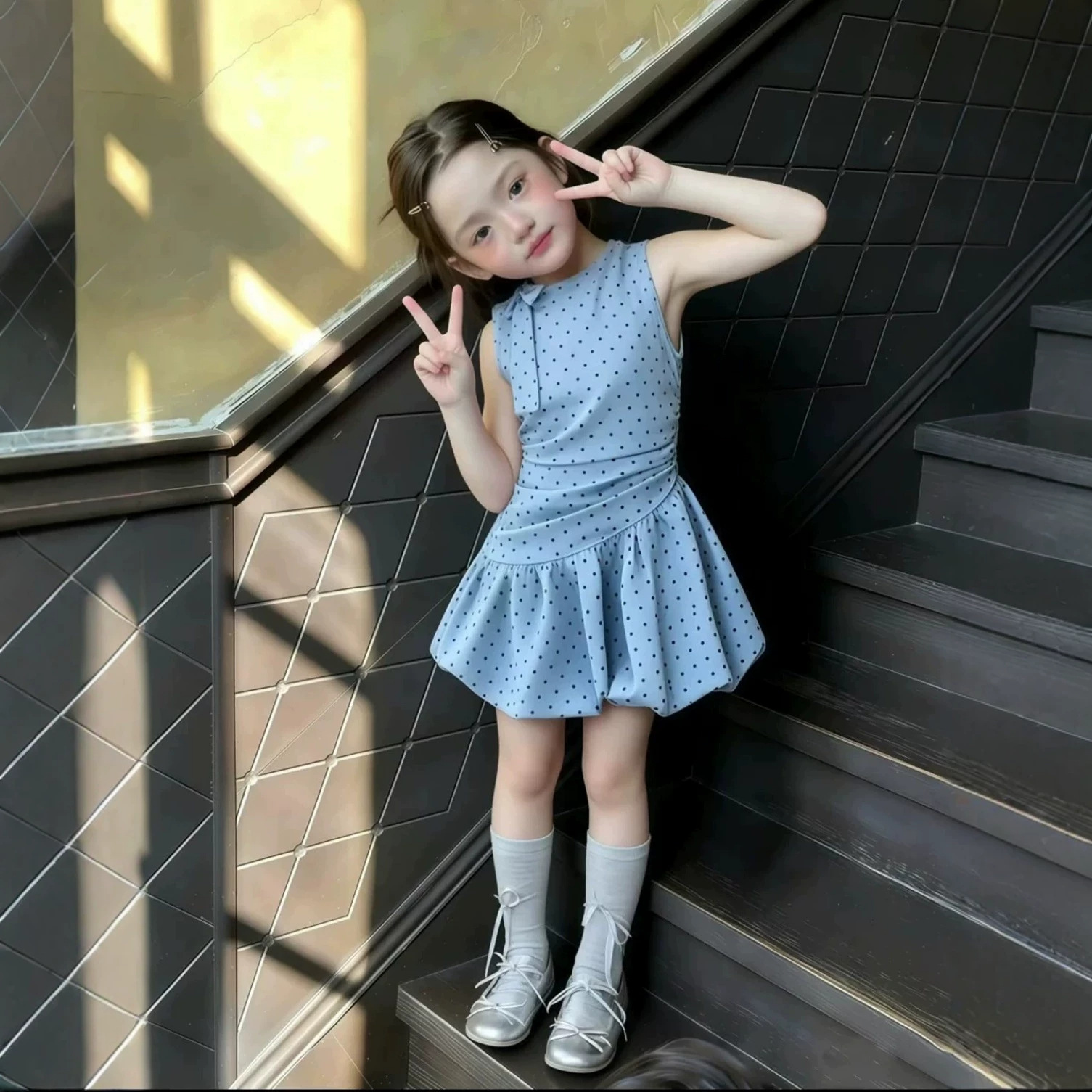 2026新品SC★子供服　ワンピース★7/90-95cm〜17/130-140cm