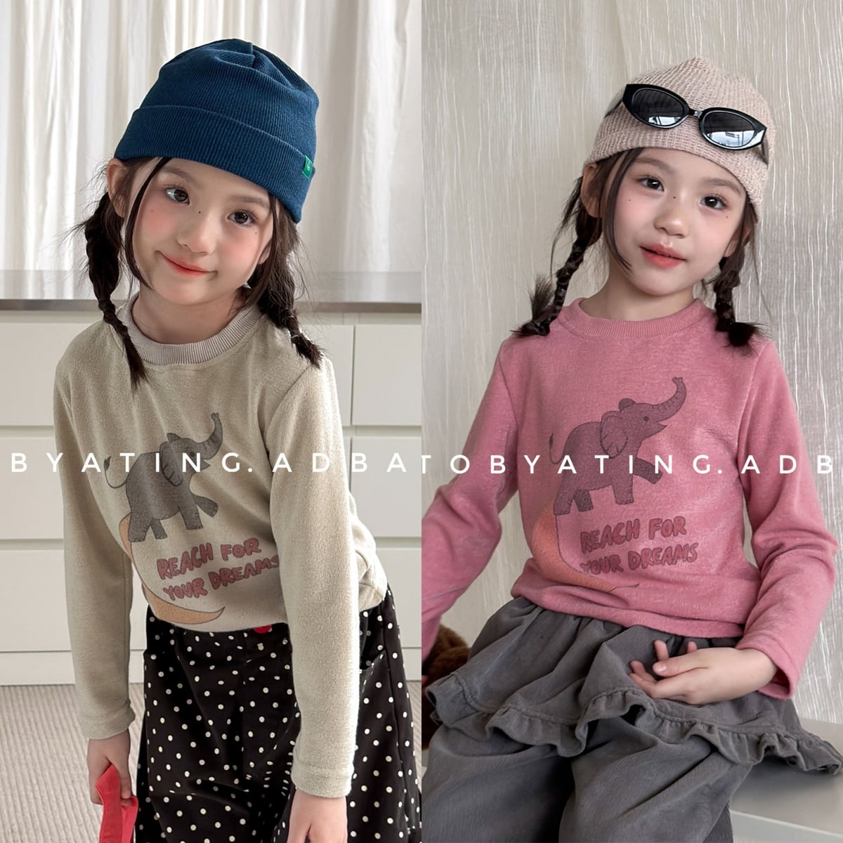2026秋新品SJ★子供服　トップス★80cm〜130cm 2色