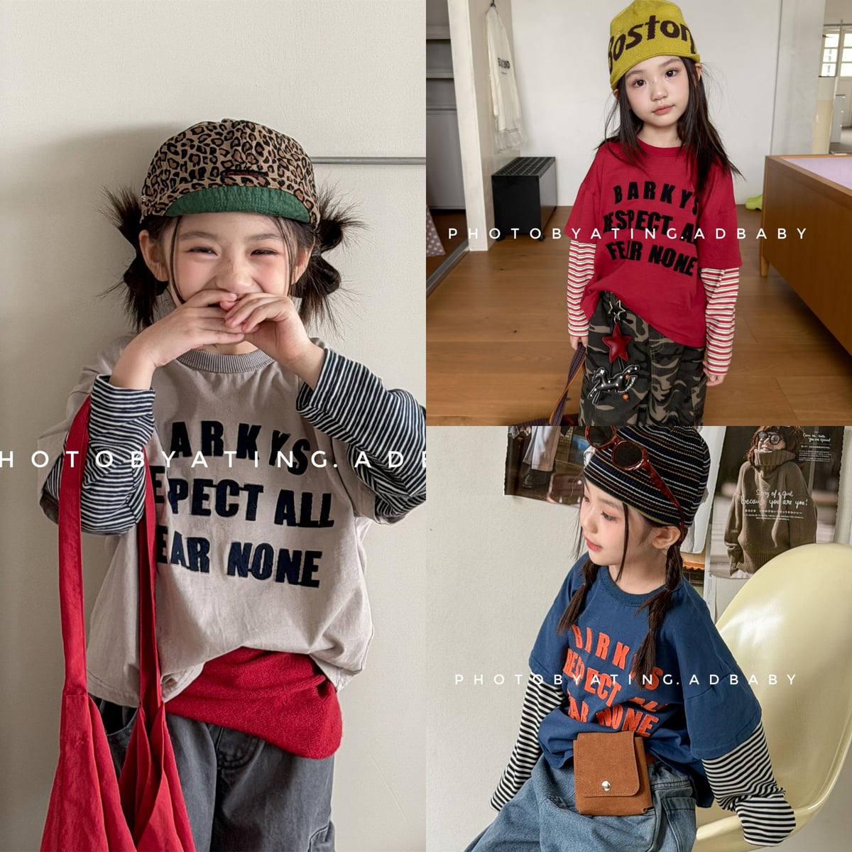2026秋新品SJ★子供服　トップス★80cm〜130cm 3色