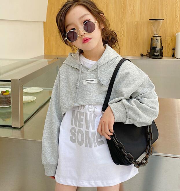 2021新品★子供服　ロングトップス　重ね着ワンピース　3色★110-160cm★