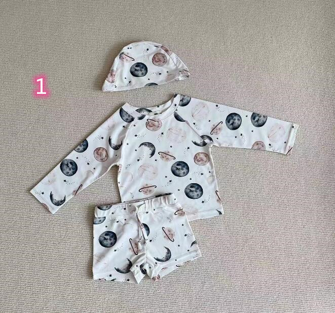 新品★子供服　分体水着　男の子　2色★80-130cm★