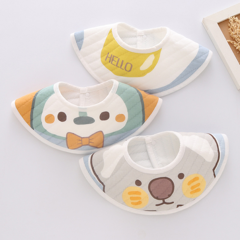 新作☆スナップ☆スタイ☆よだれかけ☆通気性☆吸収性☆柔らかい☆エプロン☆お食事☆ベビー用
