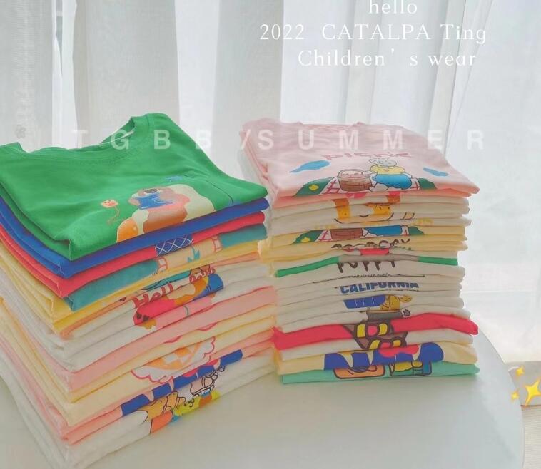 2022夏新品★子供服　トップス　Tシャツ★90-140cm★30種選べ