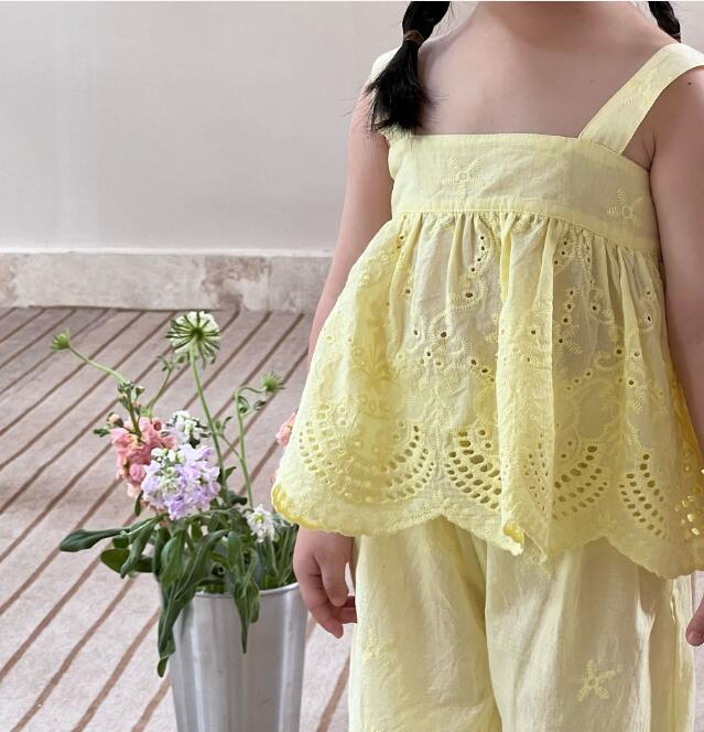 2022夏新品★子供服　トップス+ズボン　セットアップ★80-130cm★2色