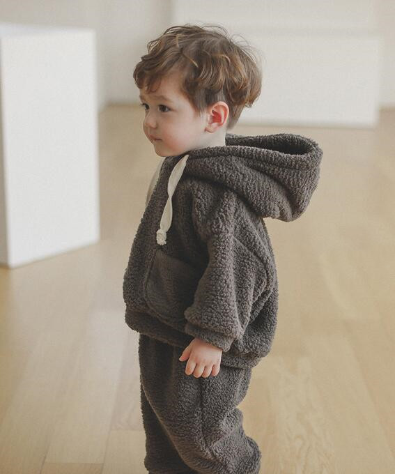 2022★秋冬新作★韓国風ベビー服★トップス+ズボン2セット★厚手★2色66-90CM