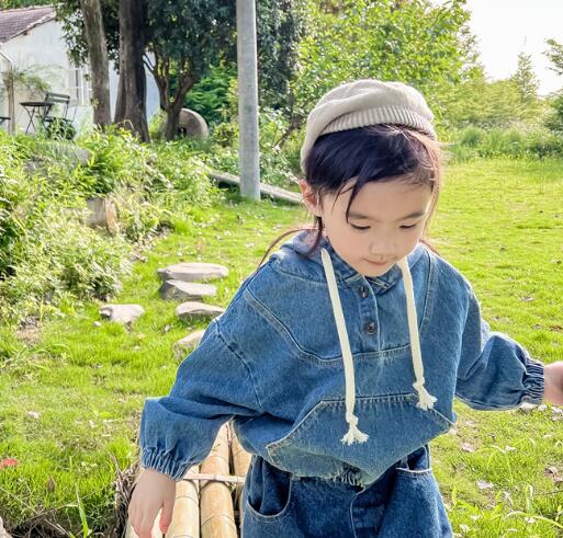 新作★子供服★トップス★パーカー★デニム★韓国風子供服★男女兼用★80-130CM