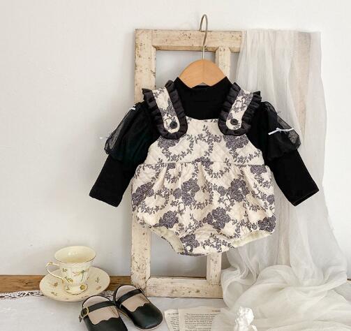 秋冬新作★ベビー★ロンパース★ドッキング★韓国風子供服★可愛い★66-90CM