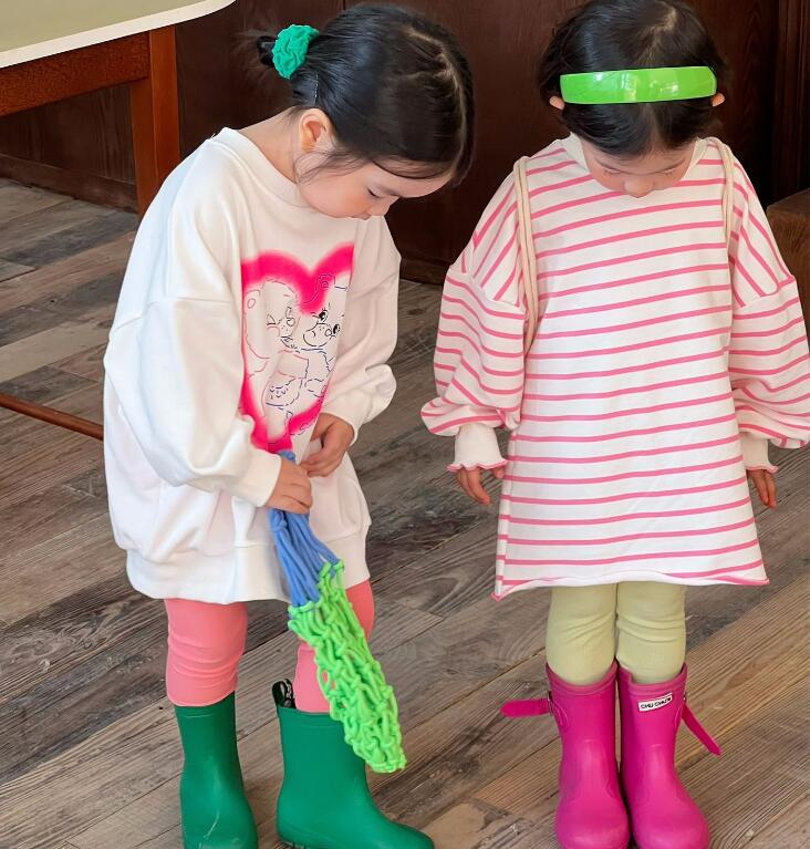 2023新品★子供服　ストライブ　ロングトップス★80-140cm★