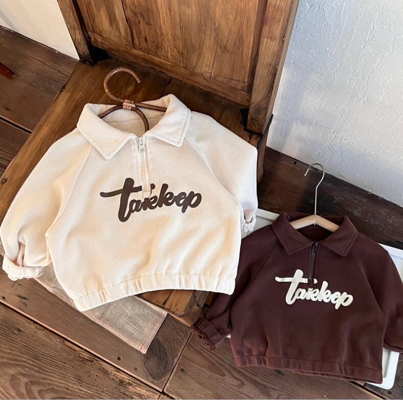 春新作★韓国風子供服★トップス★ポロシャツ★2色80-130CM