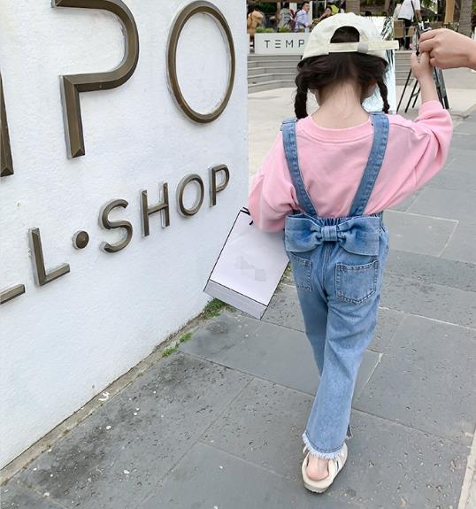 2023春夏新品★子供服　ボトムス　デニムサロペット　90-140cm